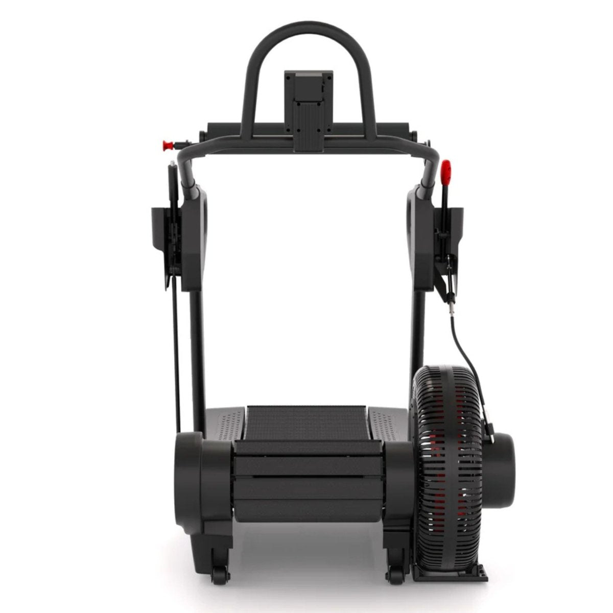 Athlete performing high-intensity interval workout on STEPR TreadSled XL Hybrid Sled treadmill