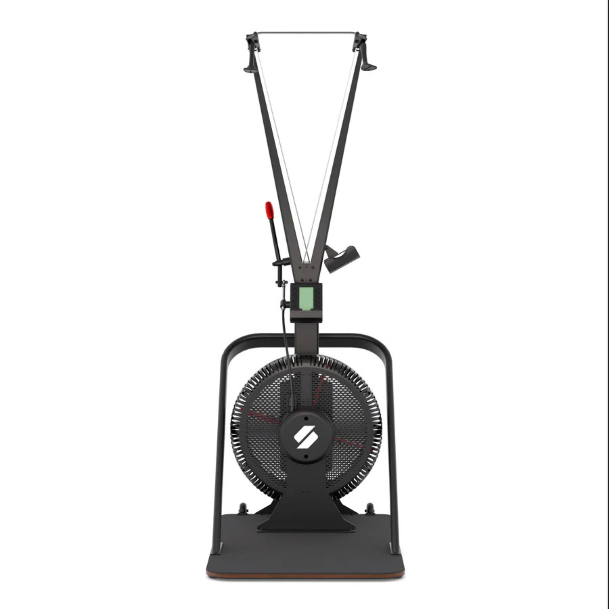 Upright front view of STEPR vertical climber with sturdy frame design