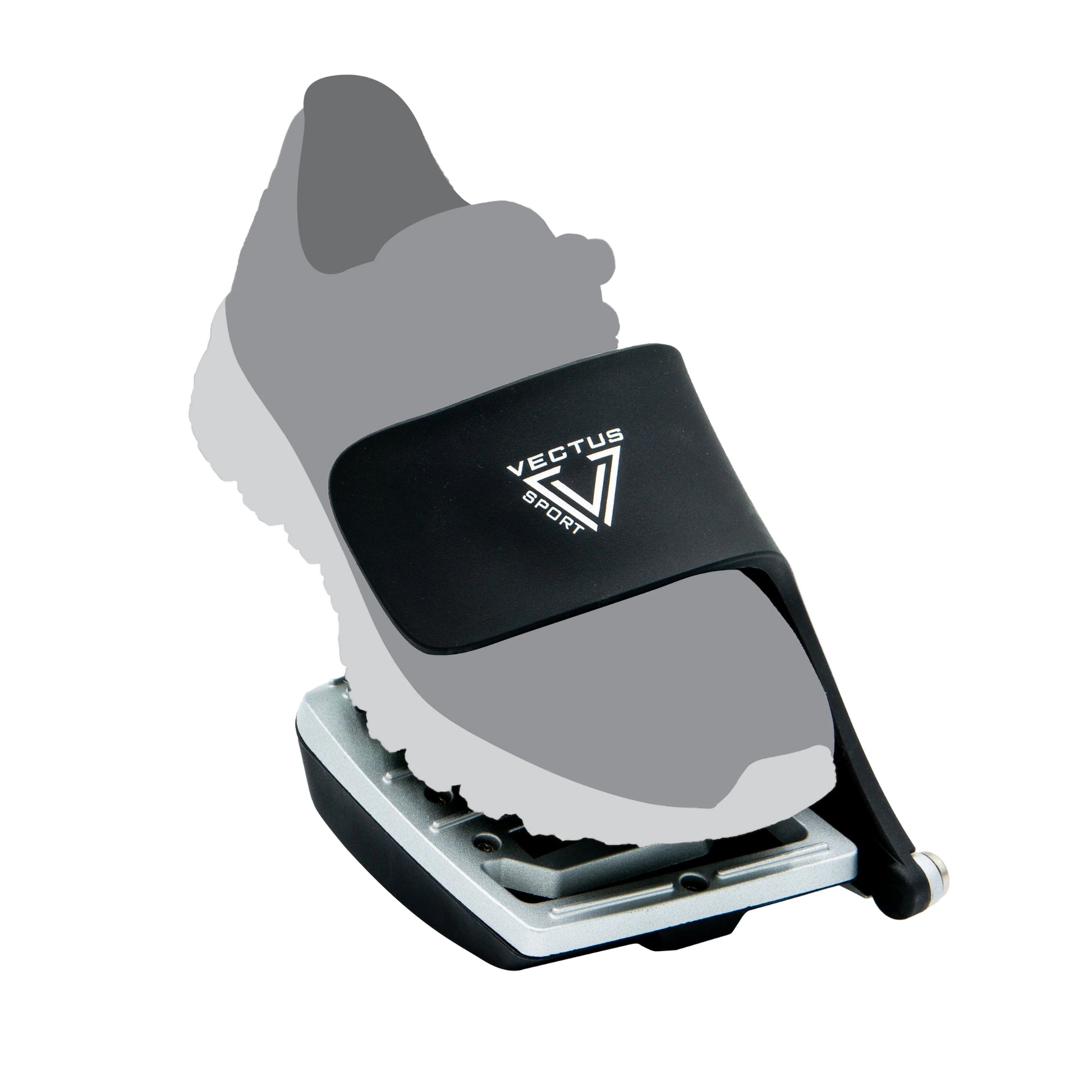 Vectus Sport athletic smart insert demonstrated with sneaker, showcasing precision foot placement and grip system