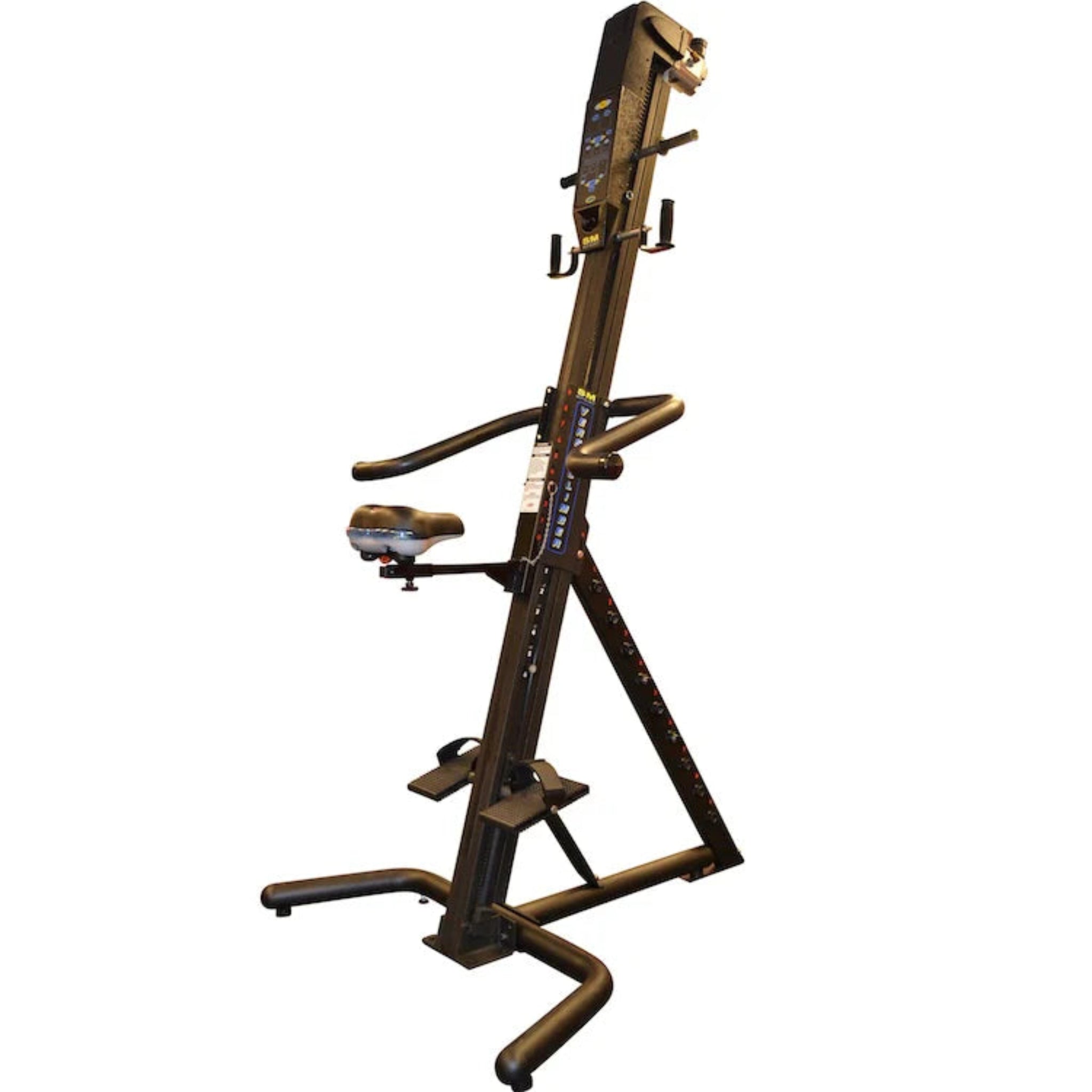 VersaClimber SRM Sport Rehab Model vertical climbing machine with seat attachment, designed for rehabilitation, safe cardio exercise, and muscle recovery.