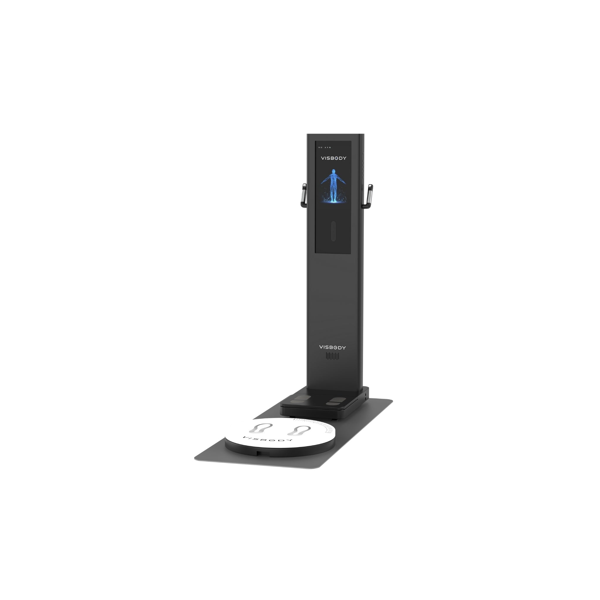 Visbody S30 black 3D body scanner for body composition and health analysis on a white background